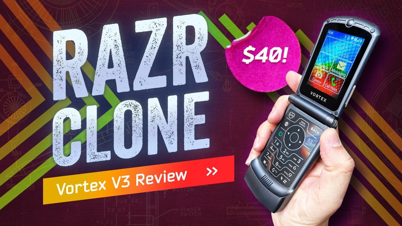 Vortex V3: A $40 Clone Of A 20-Year-Old Phone – With Android! | Nebula