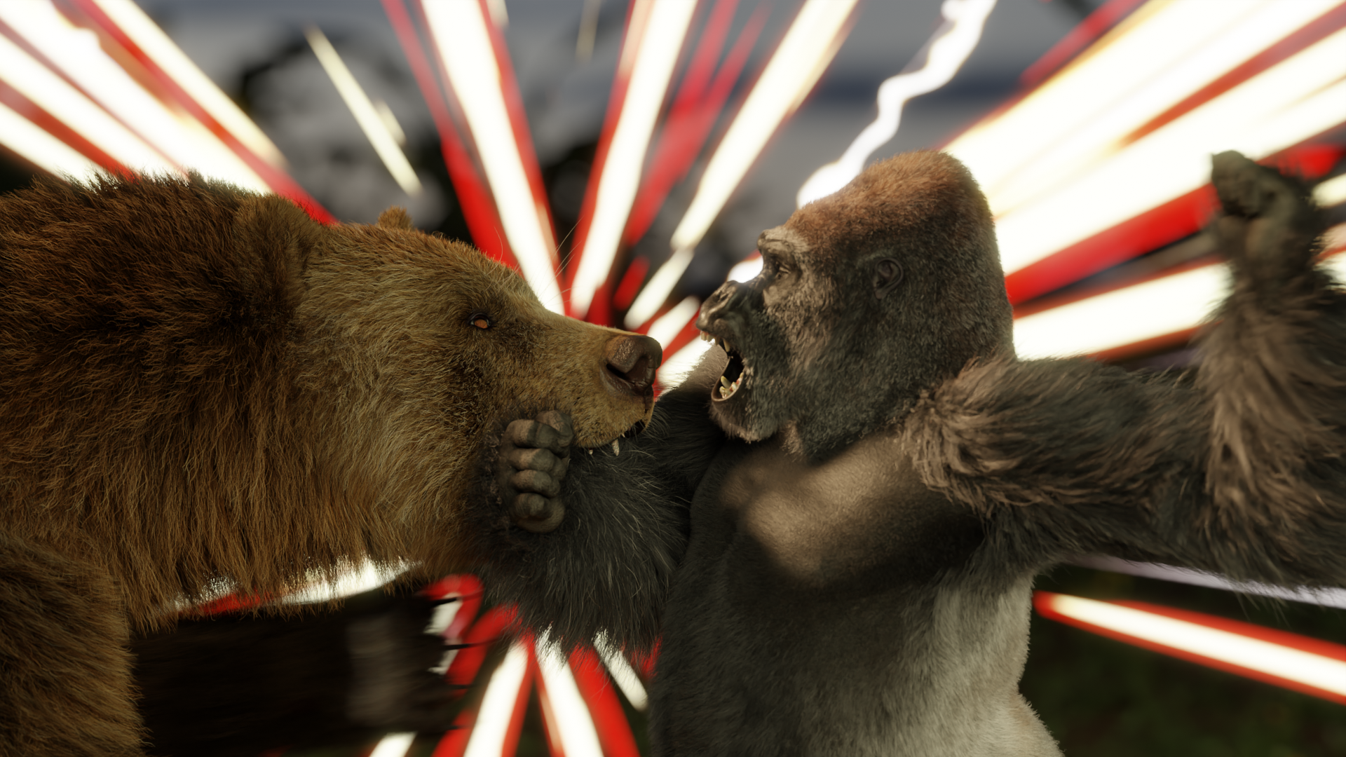Silverback Gorilla vs Grizzly Bear - Who Would Win? | Nebula