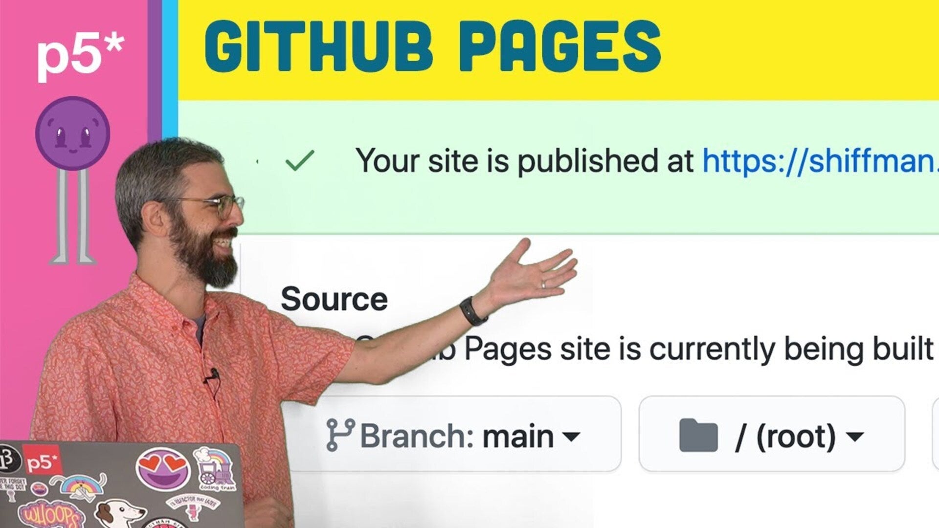 Hosting a p5.js sketch with GitHub Pages | Nebula