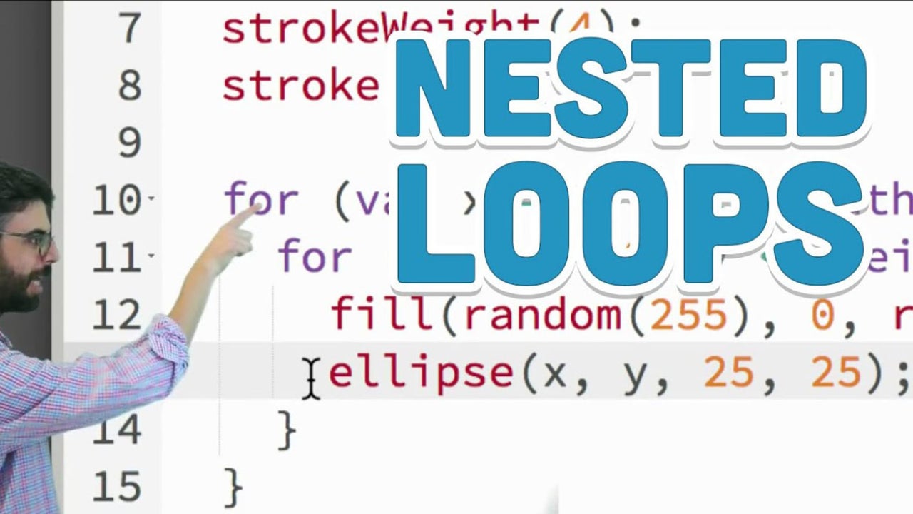 4.2: Nested Loops - p5.js Tutorial | Nebula