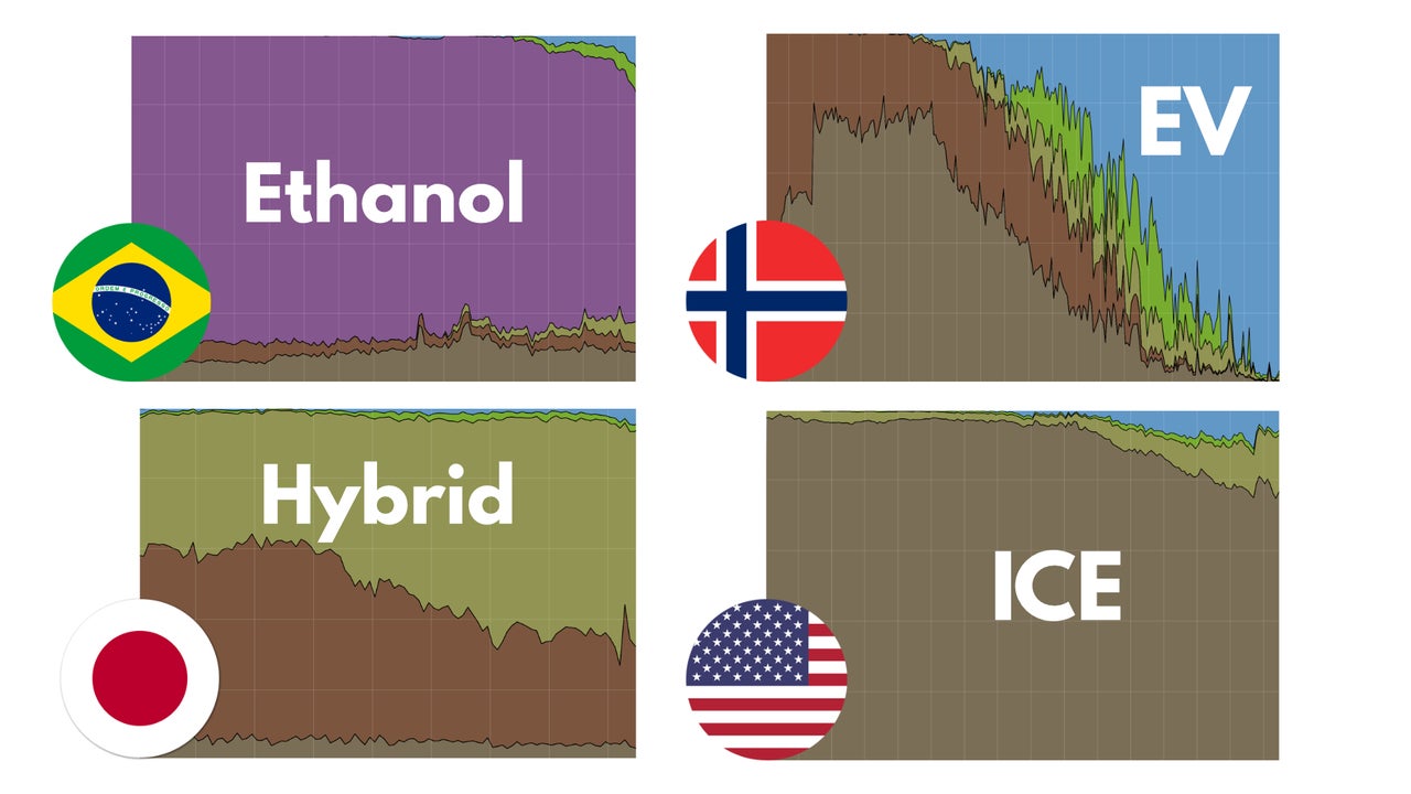 Why different countries adopt different cars