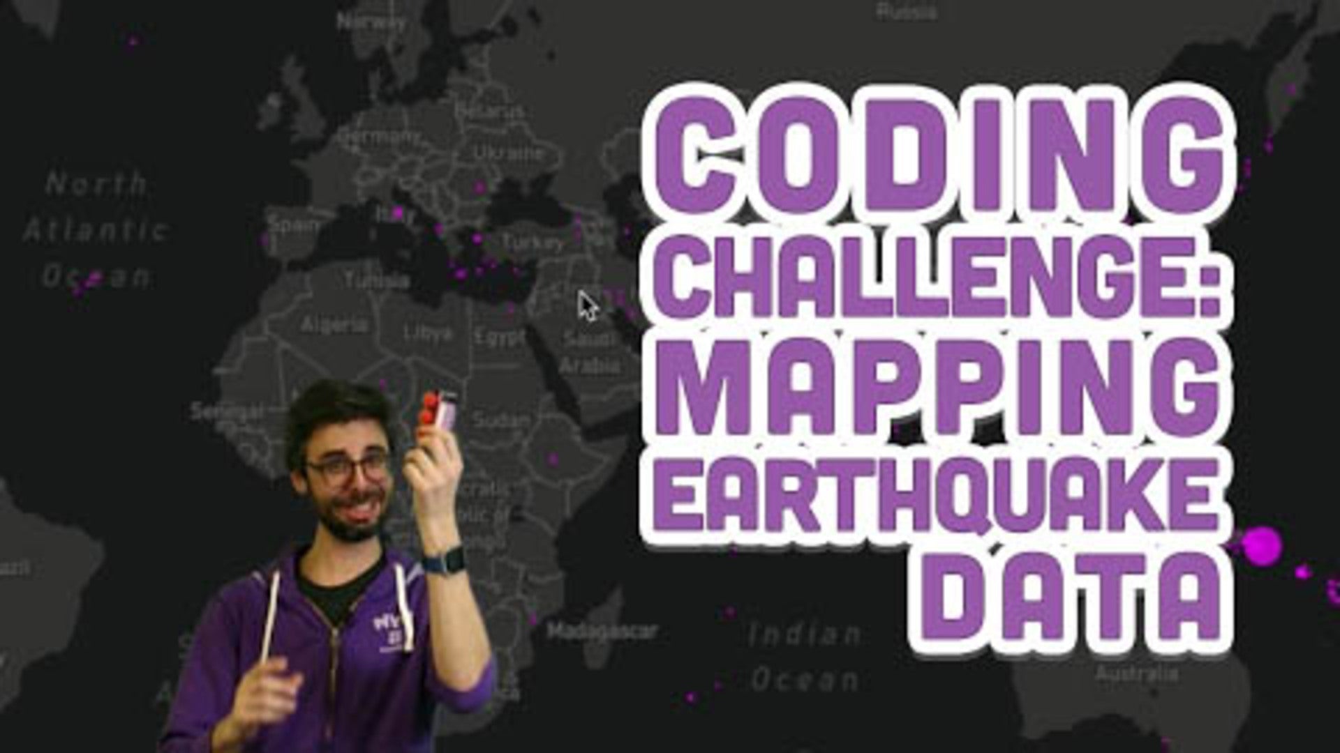 Coding Challenge #57: Mapping Earthquake Data | Nebula
