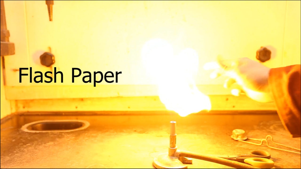 Making flash paper (nitrocellulose) | Nebula