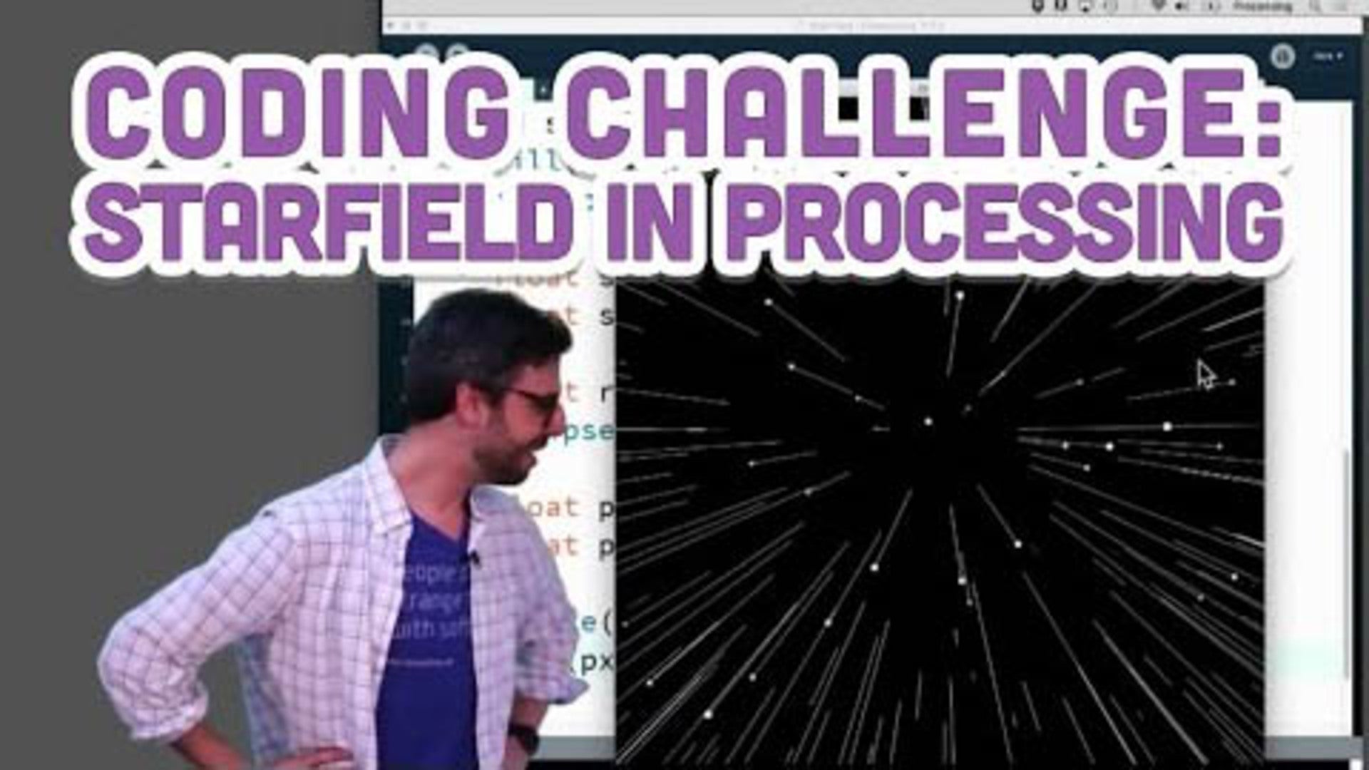 Coding Challenge #1: Starfield in Processing | Nebula