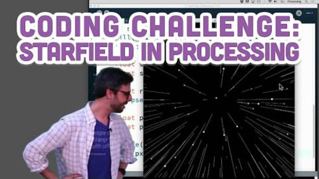 Coding Challenge #1: Starfield in Processing | Nebula