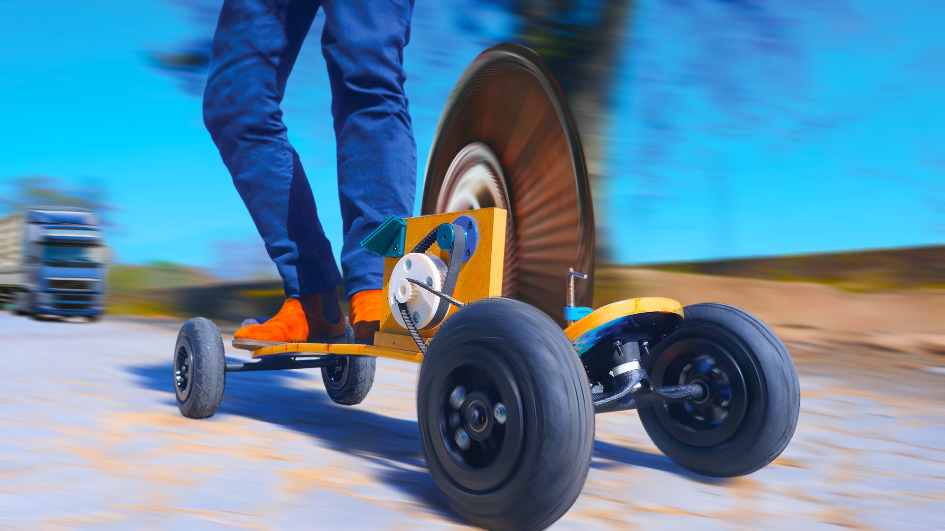 Rocket Turbine Engine Skateboard | Nebula